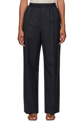 Bottega Veneta Navy Gathered Trousers