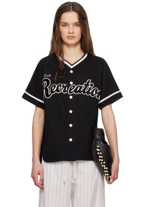 Bode Black Baseball Shirt