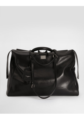 Dolce & Gabbana Calfskin Vittoria Bag - Man Crossbody Bags Black Onesize