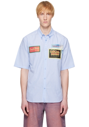 Martine Rose Blue Casual Shirt