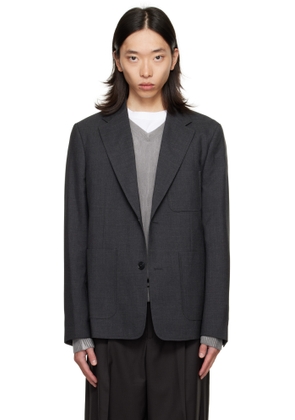 mfpen Gray Patch Pocket Blazer