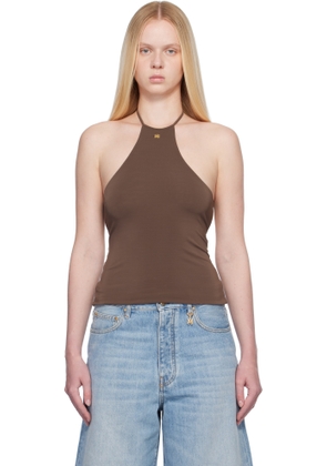 AMIRI Brown Halter Top