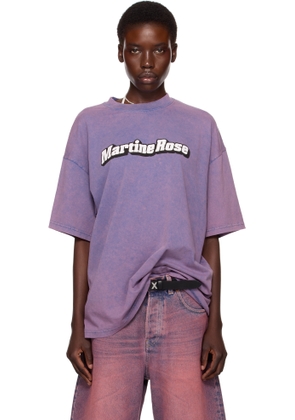 Martine Rose SSENSE Exclusive Purple Oversized Short Sleeve T-shirt