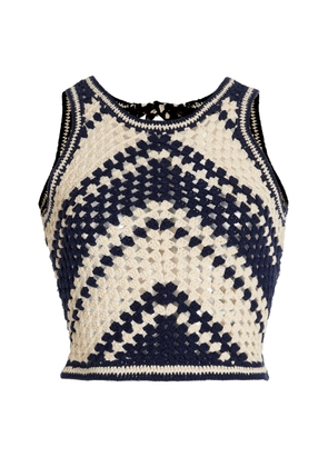 Zimmermann Chintz Hand-Crocheted Cotton Top - Moda Operandi