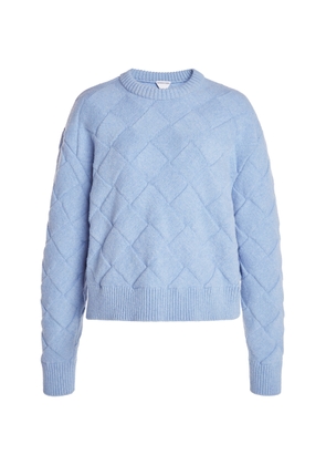 Bottega Veneta Checked Knit Wool Sweater - Moda Operandi