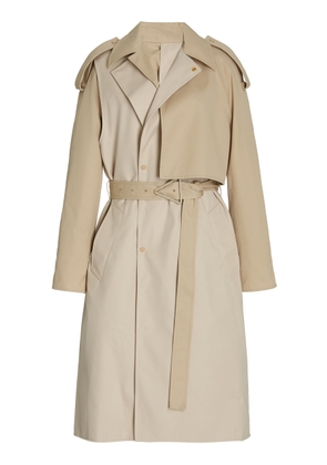 Bottega Veneta Removable Sleeve Crepe Trench Coat - Moda Operandi