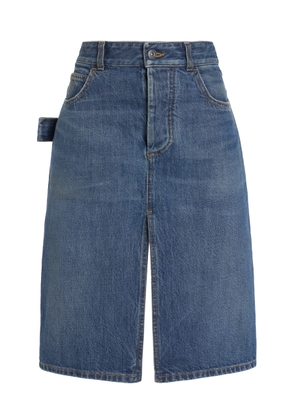 Bottega Veneta Denim Midi Skirt - Moda Operandi