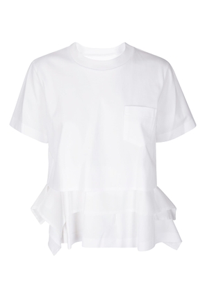 Sacai Poplin X Cotton Jersey T-shirt