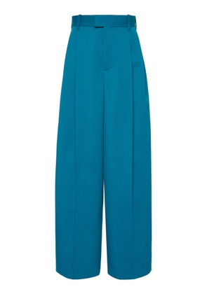 Bottega Veneta Pleated Gabardine Wide-Leg Pants - Moda Operandi