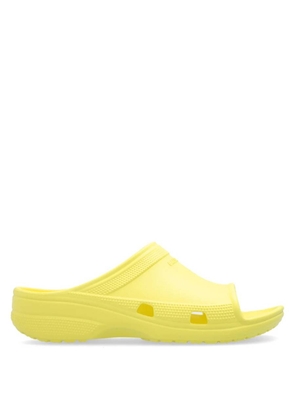 Balenciaga Pool Crocs Slides In Citrus
