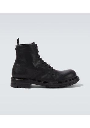 Dolce&Gabbana DG leather combat boots
