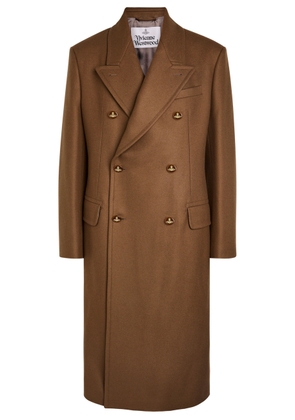 Vivienne Westwood Winston Double-breasted Wool and Cashmere-blend Coat - Camel - S