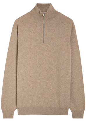 Begg X CO Heriot Half-zip Cashmere Jumper - Brown - L