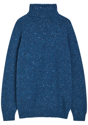 Begg X CO Barrow Roll-neck Cashmere Jumper - Blue - XL