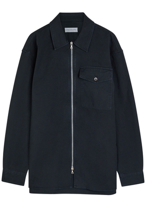 Dries Van Noten Croomson Cotton Overshirt - Navy - M