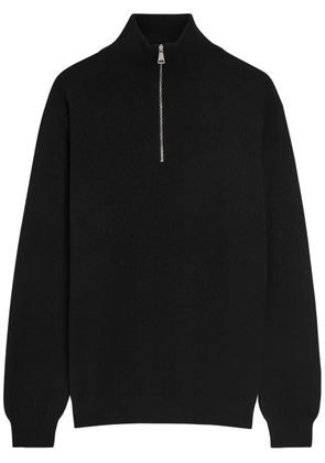 Begg X CO Heriot Half-zip Cashmere Jumper - Black - L