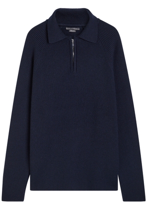 Begg X CO Magnus Cashmere Polo Jumper - Navy - Xxl