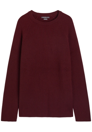 Begg X CO Magnus Cashmere Sweatshirt - Burgundy - XL