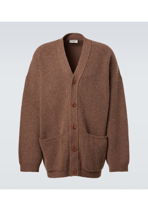 Lemaire Oversized ribbed-knit wool cardigan