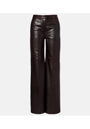 Dorothee Schumacher High-rise leather flared pants