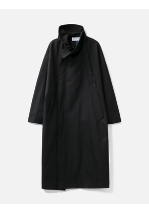 Folding Collar Long Coat
