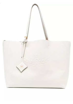 MCM large Himmel leather tote bag - White