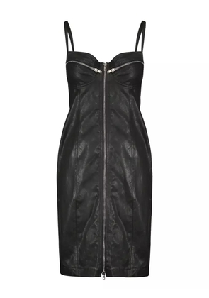 Jeremy Scott coated mini dress - Black