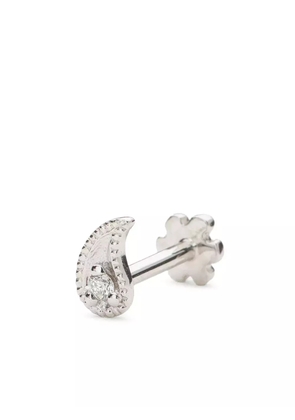 MARIA TASH 18kt white gold Paisley single earring - Silver
