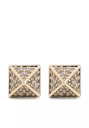 Eddie Borgo Pavé Pyramid earrings - Gold