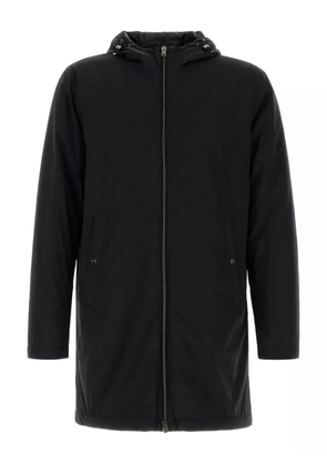 Herno hooded long coat - Black