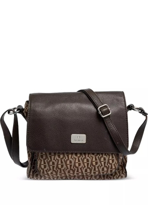 Aigner Vintage pre-owned monogrammed flap shoulder bag - Brown