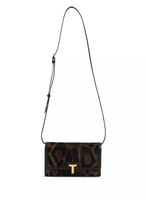 TOM FORD leopard-print wallet - Brown