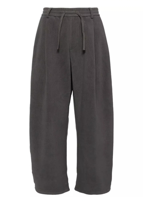 CROQUIS fleece tapered trousers - Grey