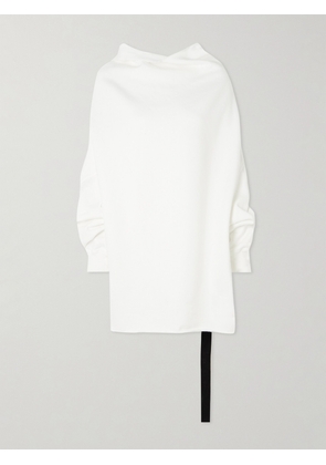 Rick Owens - Shroud Asymmetric Organic Cotton-jersey Sweatshirt - White - One size