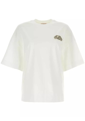 Alexander McQueen Seal logo-appliqué T-shirt - White