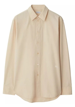 Burberry EDK-embroidered cotton shirt - Neutrals