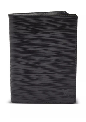 Louis Vuitton Pre-Owned textured leather cardholder - Black