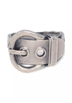 Hermès Pre-Owned 1990-2000s buckle-design chain ring - Silver