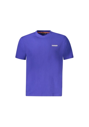Napapijri Blue Cotton Men T-Shirt - S