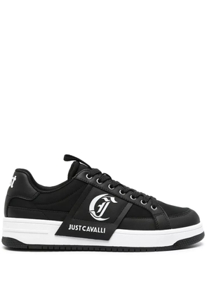 Just Cavalli logo-embossed panelled sneakers - Black