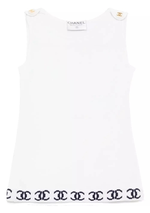 CHANEL Pre-Owned 1990-2000s sleeveless top - White