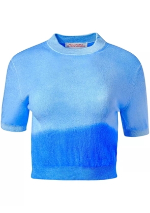 Alejandra Alonso Rojas shortsleeved cashmere T-shirt - Blue