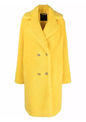 Philipp Plein Iconic long shaggy coat - Yellow