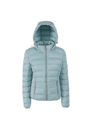 Yes Zee Blue Polyester Jackets & Coat - XS