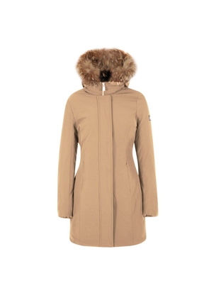 Yes Zee Brown Nylon Jackets & Coat - M