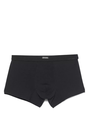 Zegna logo-patch boxers - Blue