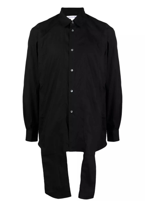 Comme Des Garçons Shirt asymmetric-hem cotton shirt - Black