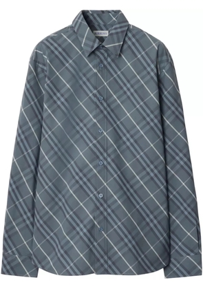 Burberry checkered cotton shirt - Blue