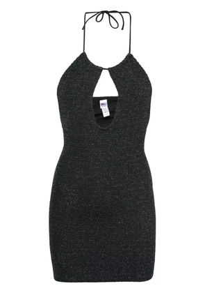 MC2 Saint Barth Palmer lurex mini dress - Black