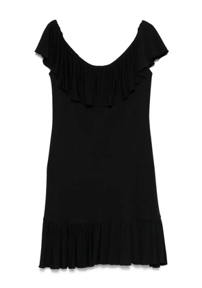 Celine Pre-Owned 2000s ruffle-detailing dress - Black